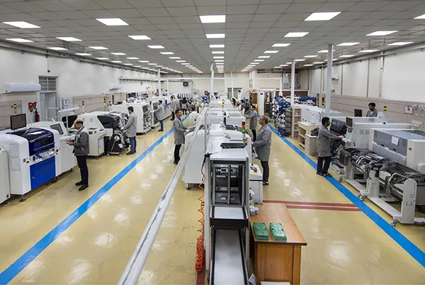 کفپوش کارخانه تولید و مونتاژ قطعات الکترونیکی